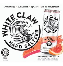 White Claw Ruby Grapefruit 6x12 oz slim cans