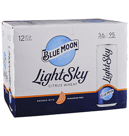 Blue Moon Light Sky 12x12 oz slim cans