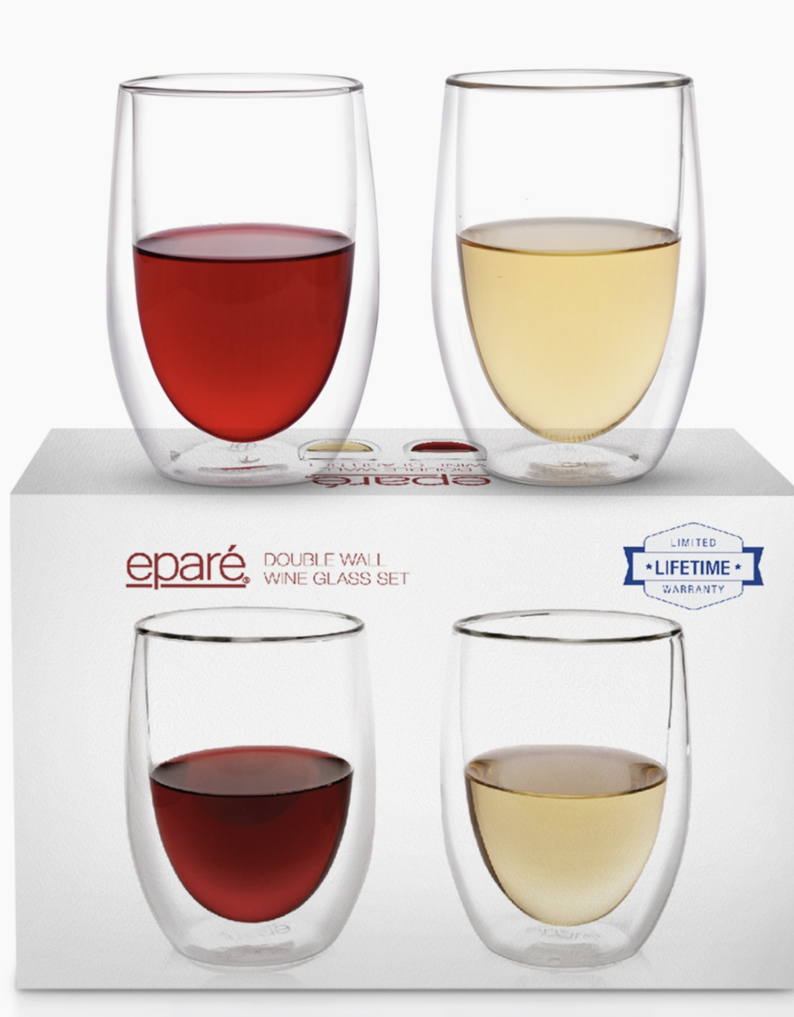 Epare Double Wall Wine Glasses