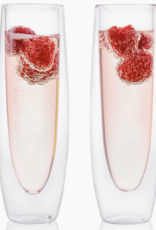 Epare Double Wall Champagne Flutes