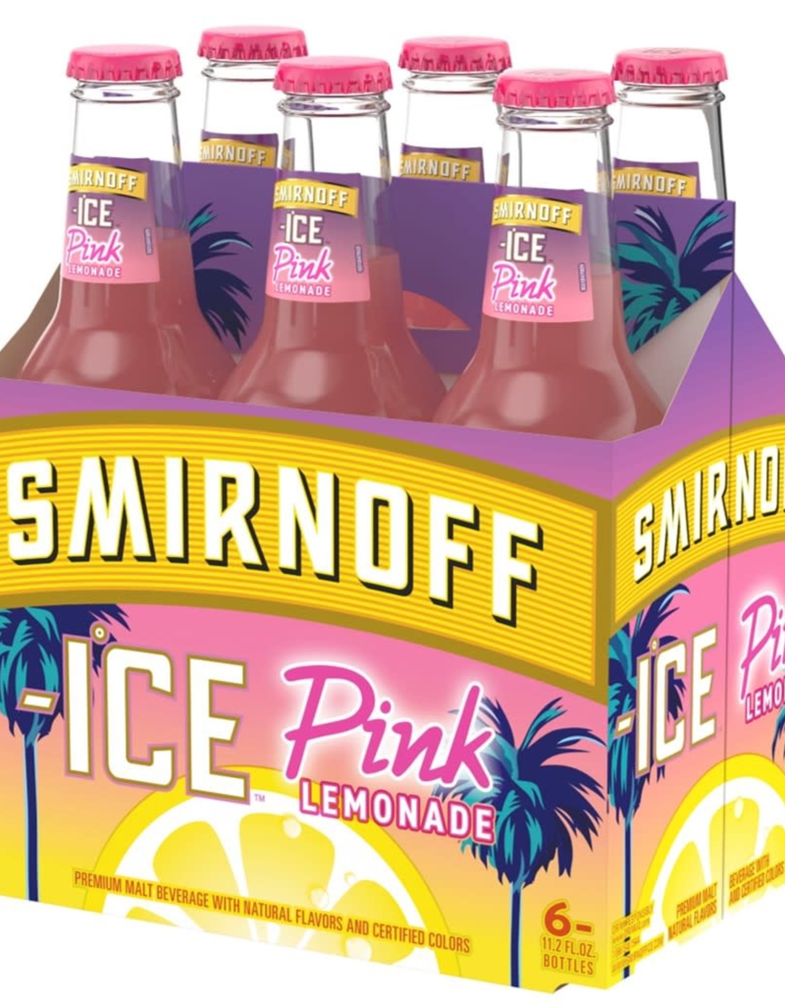 Smirnoff Ice Pink Lemonade 6 pk Btls