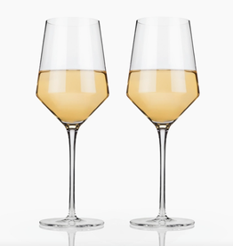 Viski Crystal Chardonnay Glasses