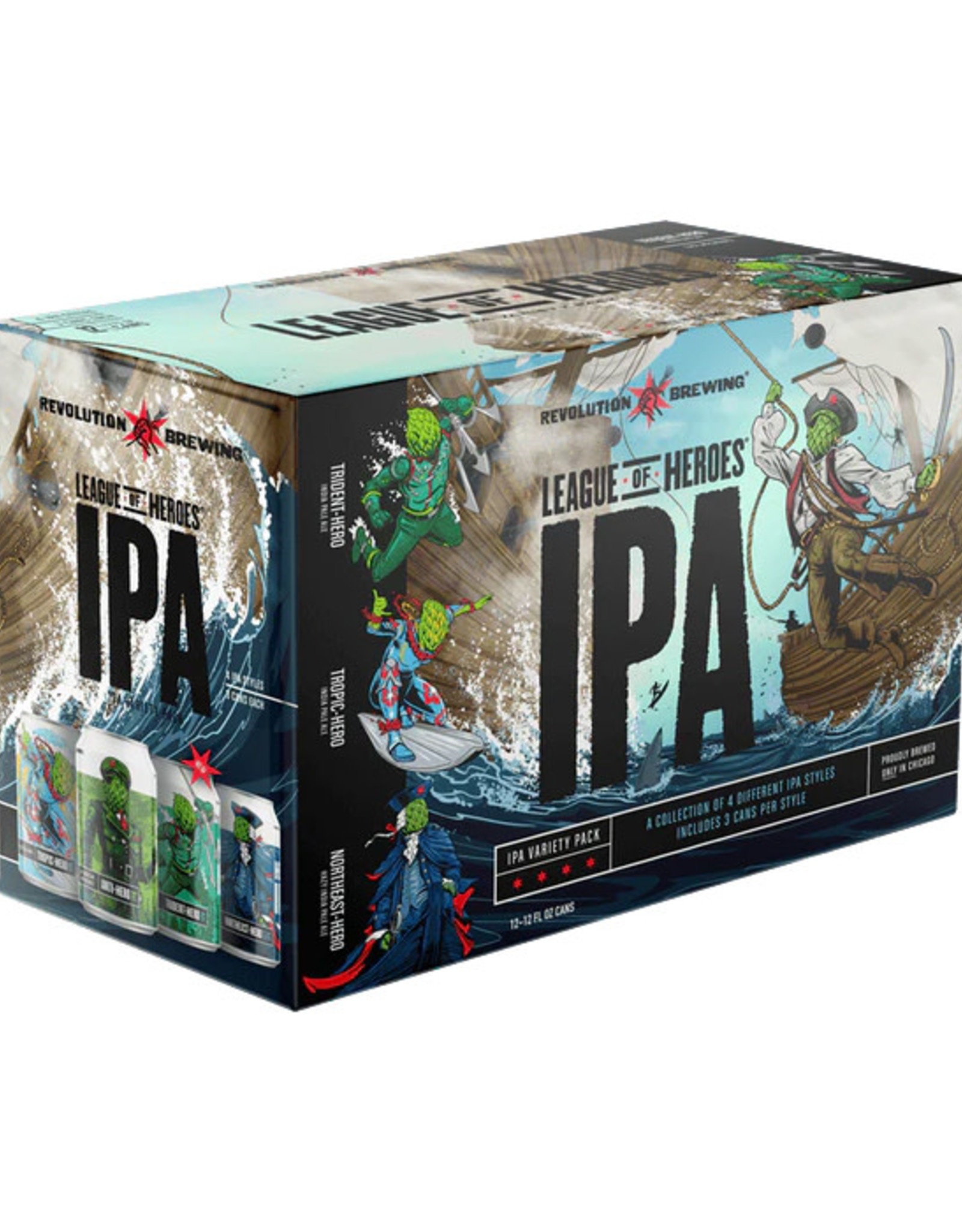 Revolution League Of Heroes IPA 12pk Can