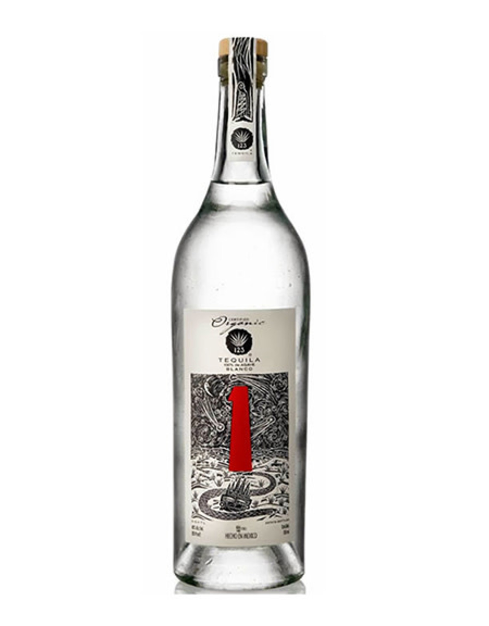 Tequila 1-2-3 Blanco 750ml
