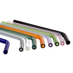 Glass Straws Mixed Colors