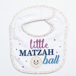 "Little Matzah Ball" Embroidered Passover Bib