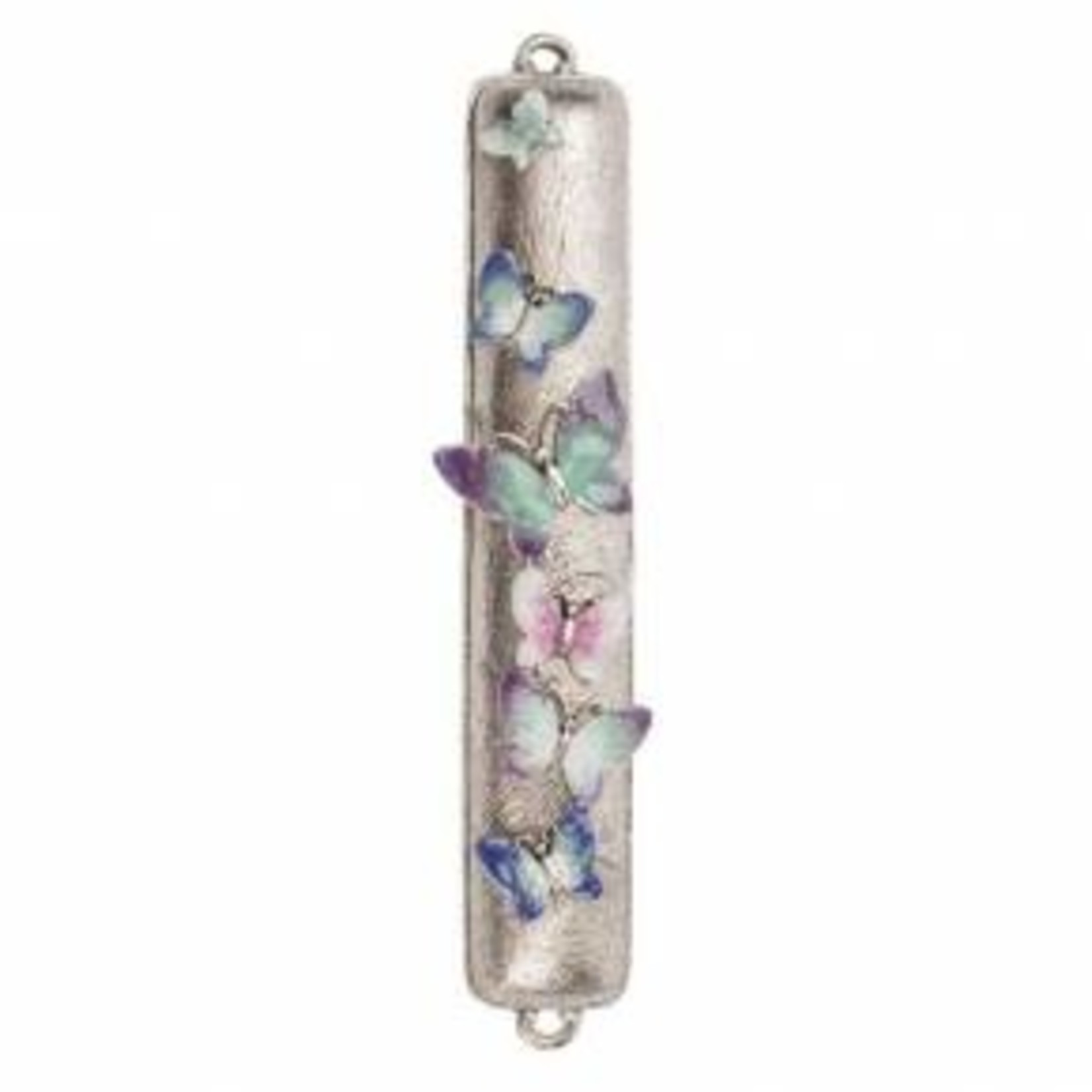 Butterfly Mezuzah - Multicolored
