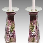 Hand Painted Candle Holders - Pink
