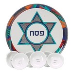 Passover Plate Ceramic - Star of David