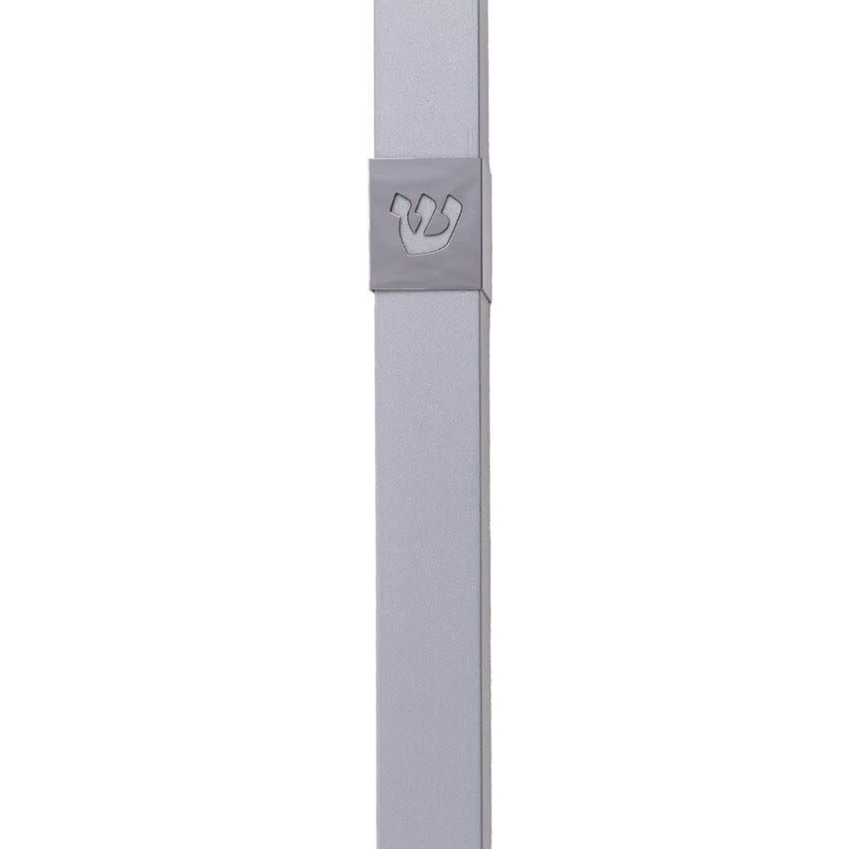 Metal Mezuzah Case-Silver Matte