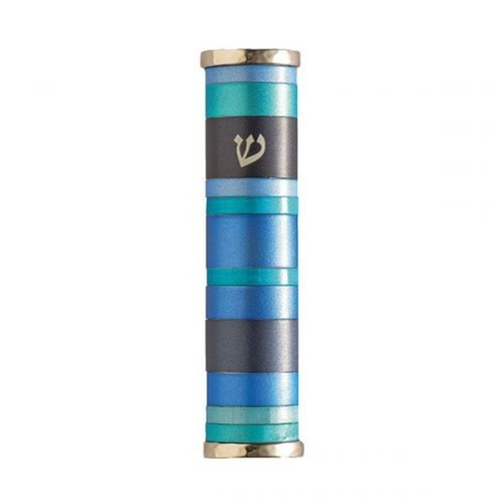 Mezuzah Case w/ Rings-Blues