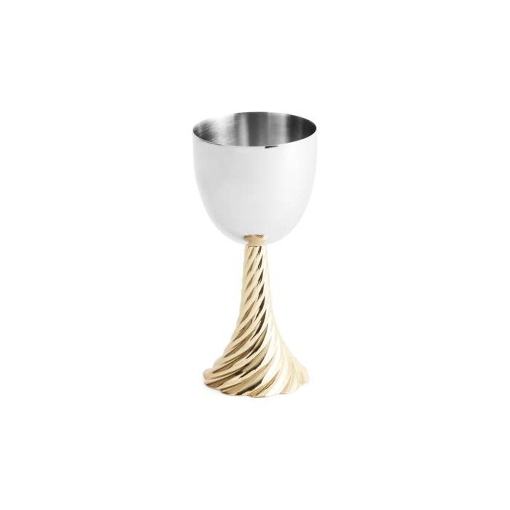 Twist Kiddush Cup-Gold