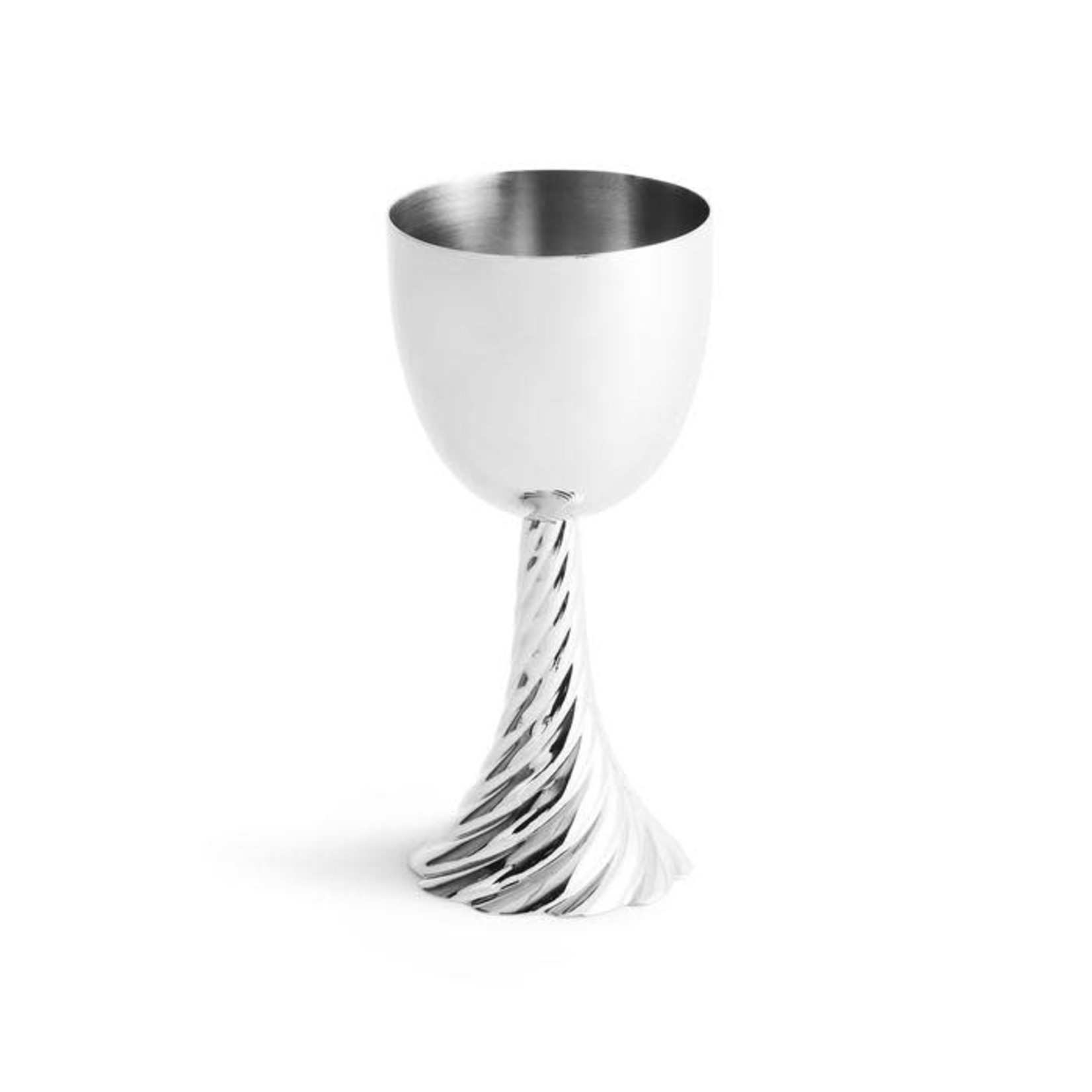 Twist Kiddush Cup-Silver