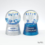 40mm Mini Hand Painted Chanukah Water Globe