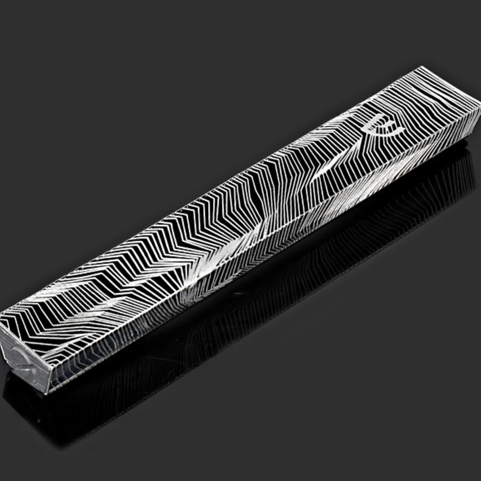 Large Lines Mezuzah Case - Dark