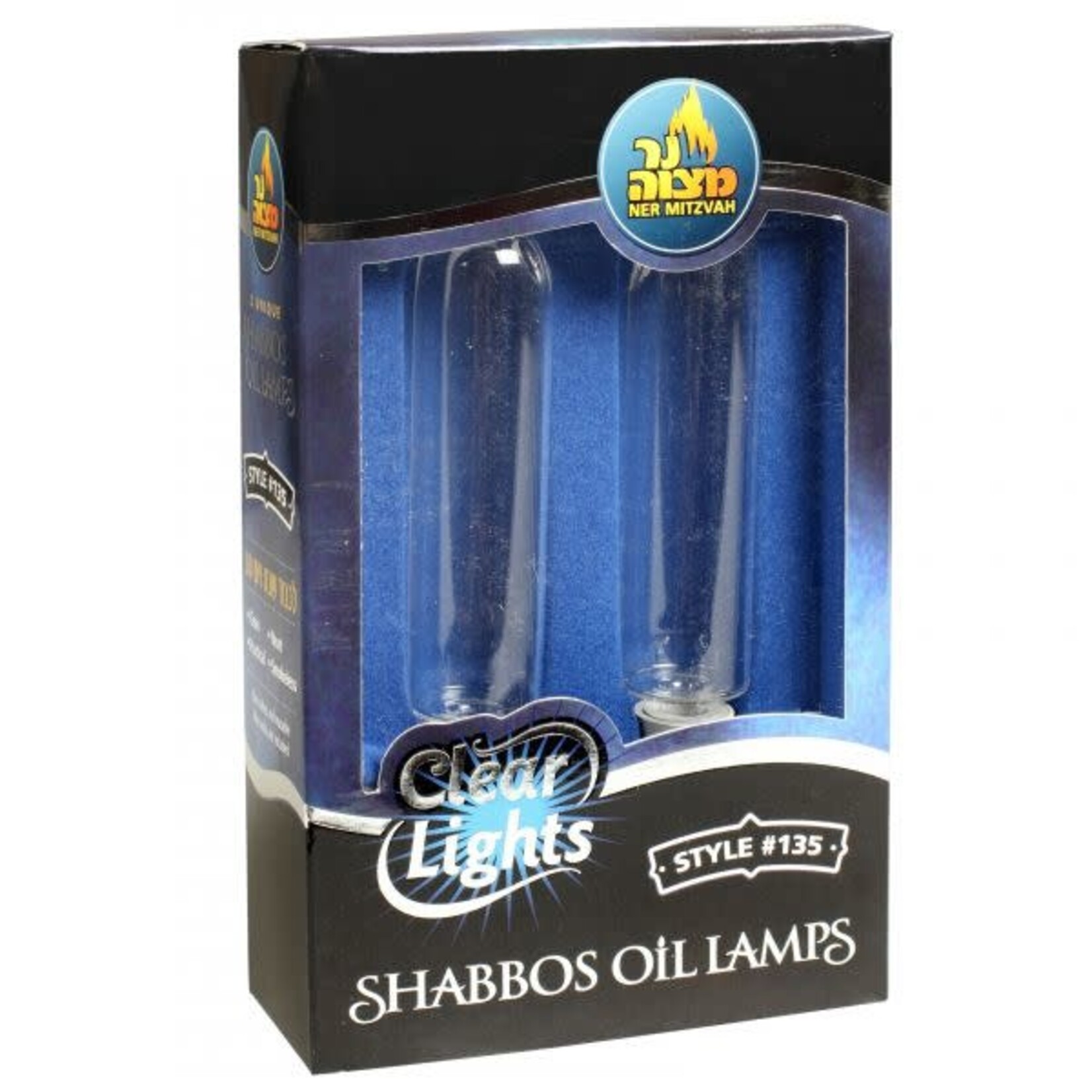 2-Pk. Clear Lights -Candle Shape