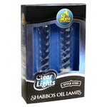 2-Pk. Clear Lights Glass  4" (Twisted Candle Shape)