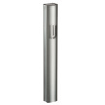 Aluminum Mezuzah 10cm-Dotted Design in Gray