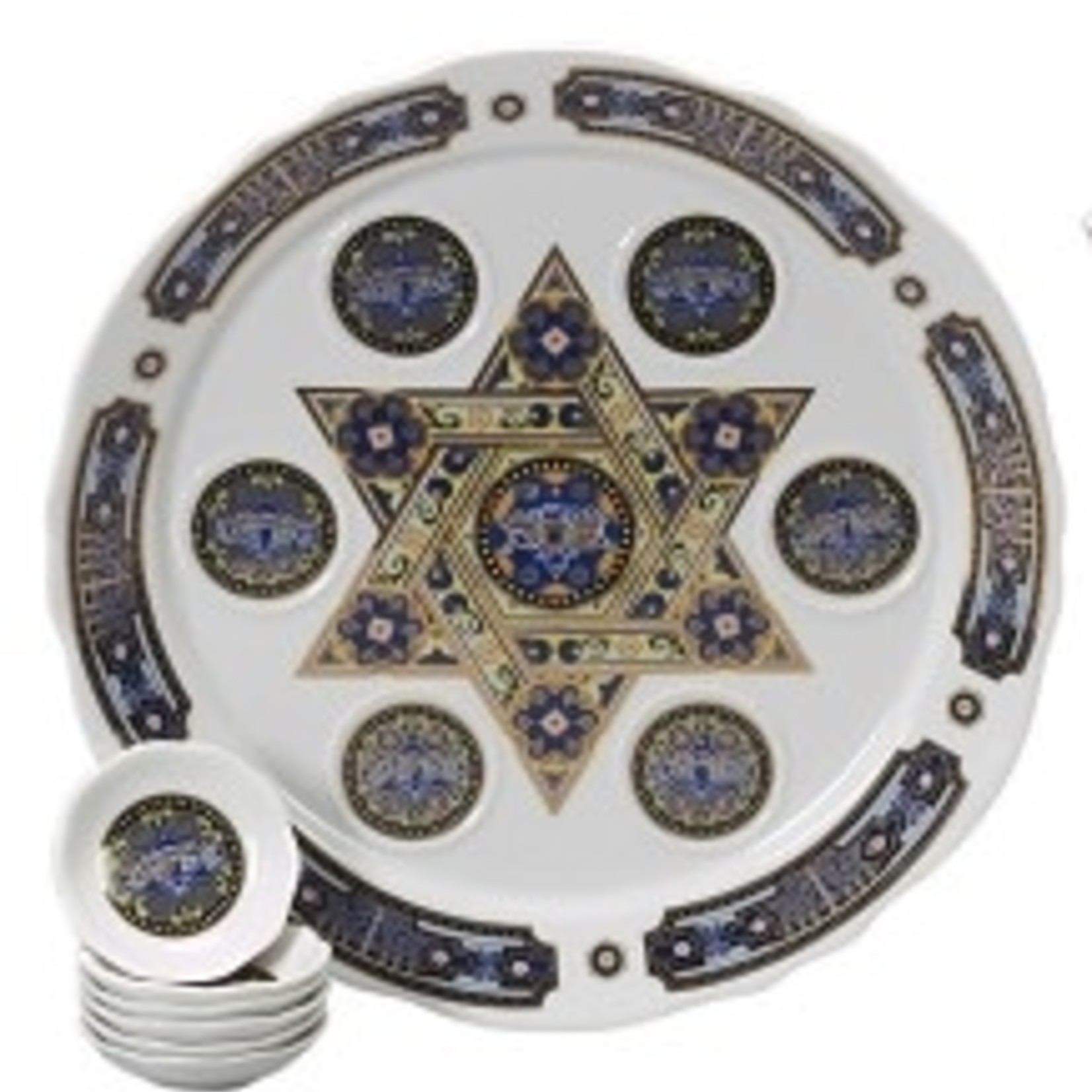 Star of David Porcelain Seder Plate
