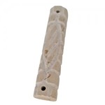 Jerusalem Stone Mezuzah - 7 cm - Natural