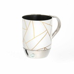 Stainless Steel Wash Cup-Gold White