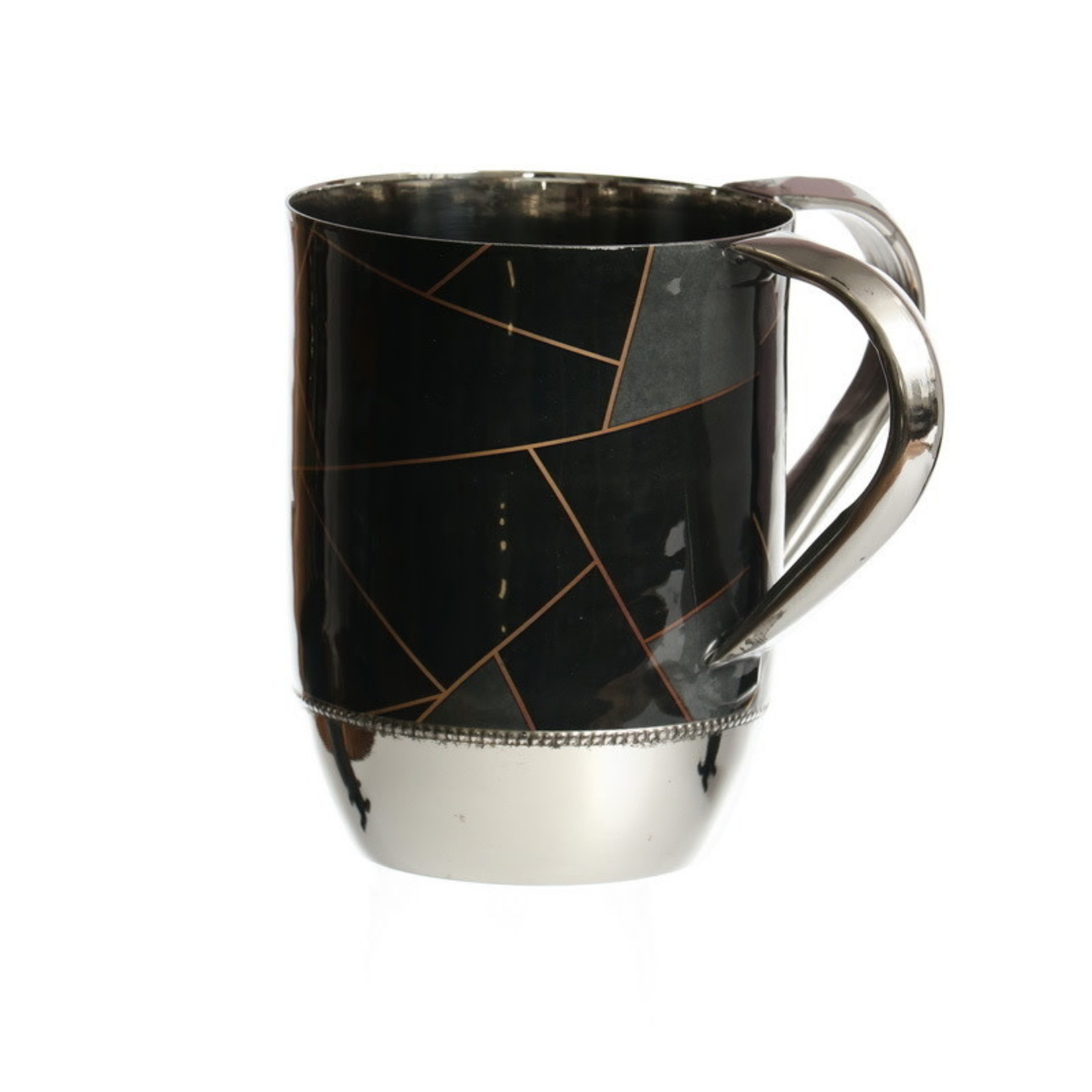 Stainless Steel Wash Cup-Gold/Black