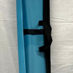 Light Blue Vinyl Lulav Holder with Shoulder Strap and Etrog Pouch