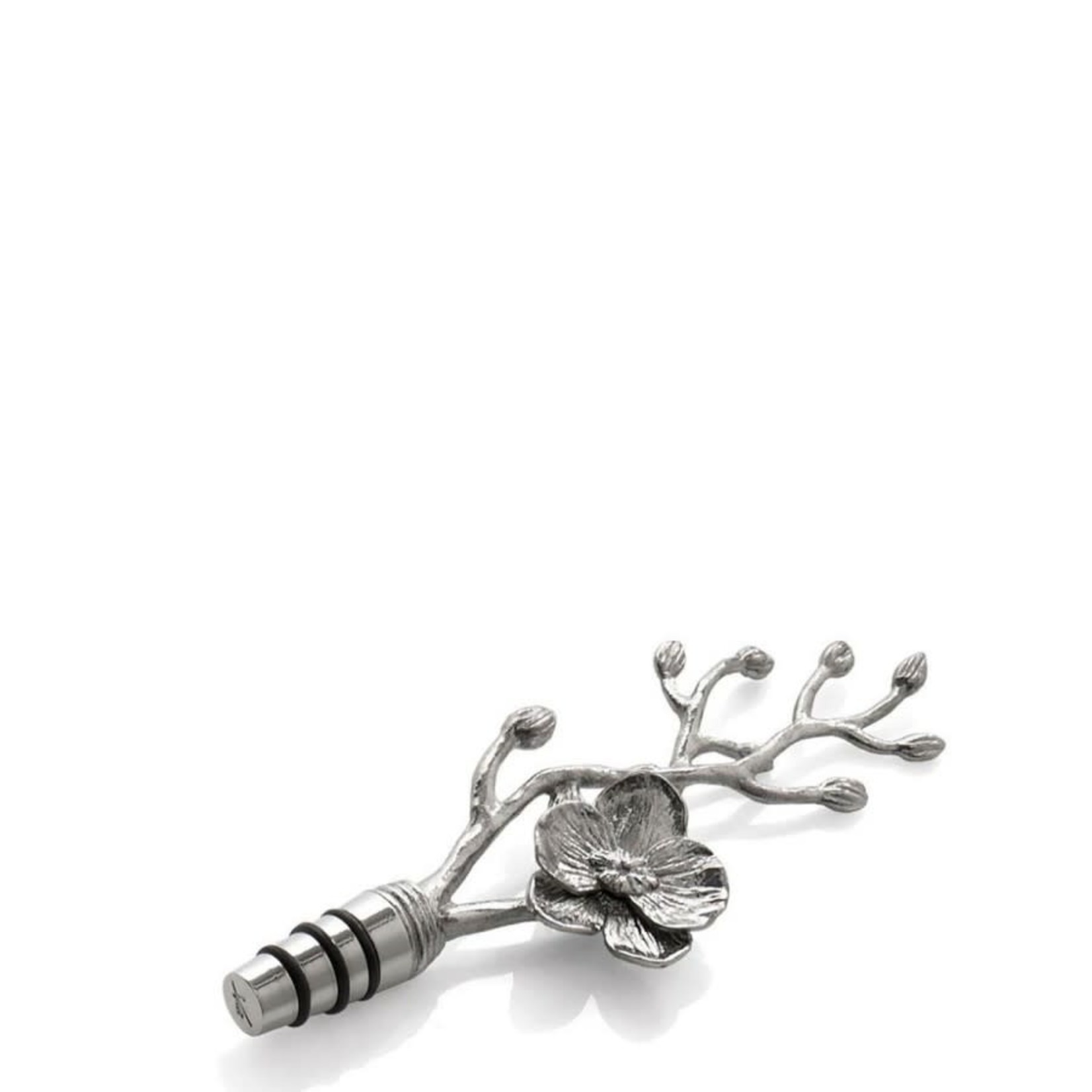 White Orchid Wine Stopper