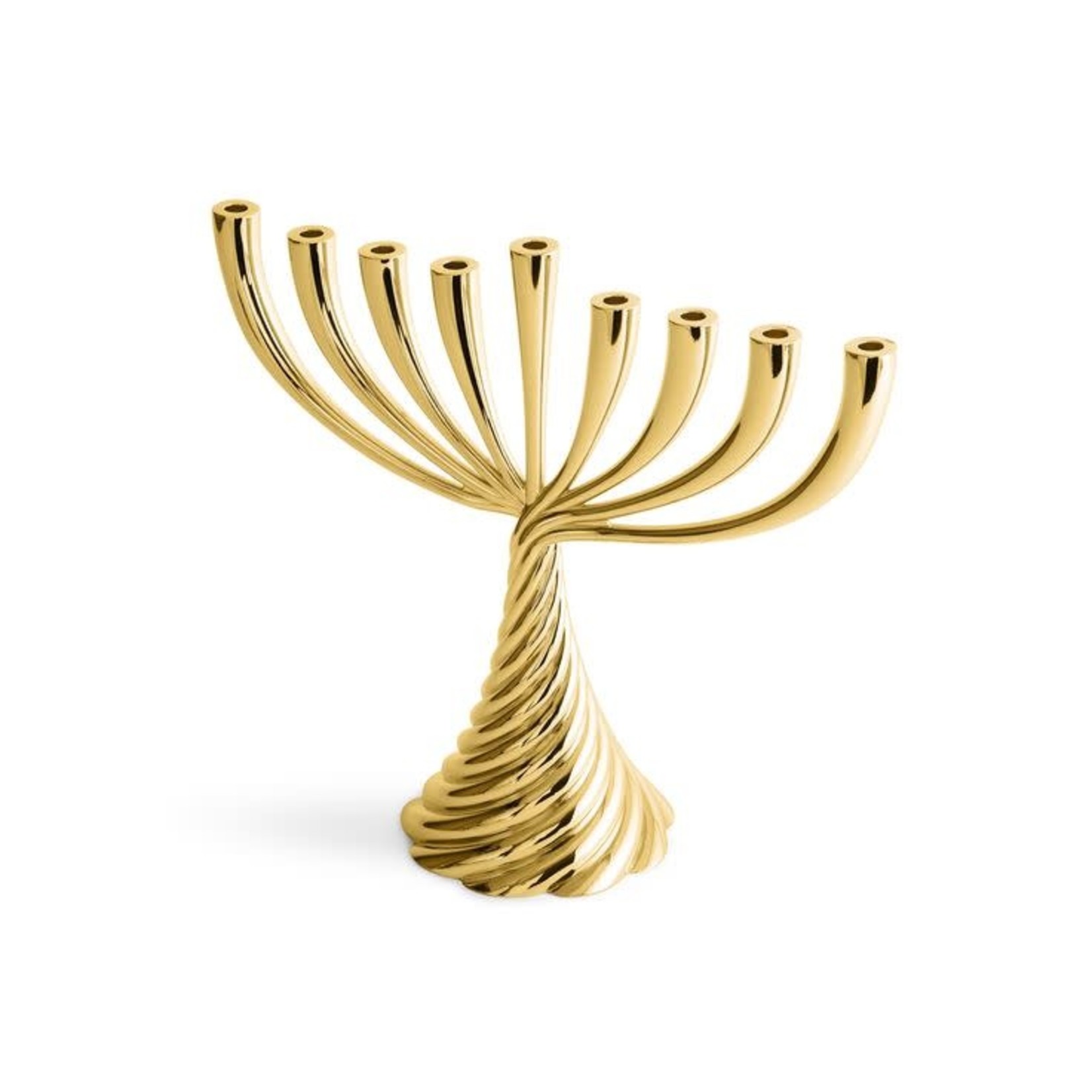 Twist Gold Menorah