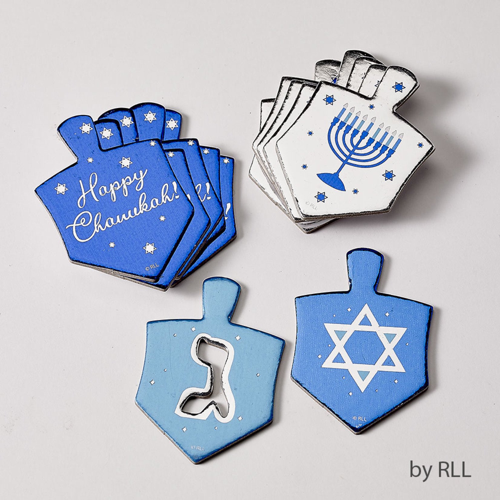 Chanukah Tablescatters, 20 Foiled Dreidels
