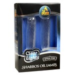 2-Pk. Clear Lights Glass  4" (Lined Candle Shape)