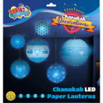 6pk Chanukah Ball LED lanterns