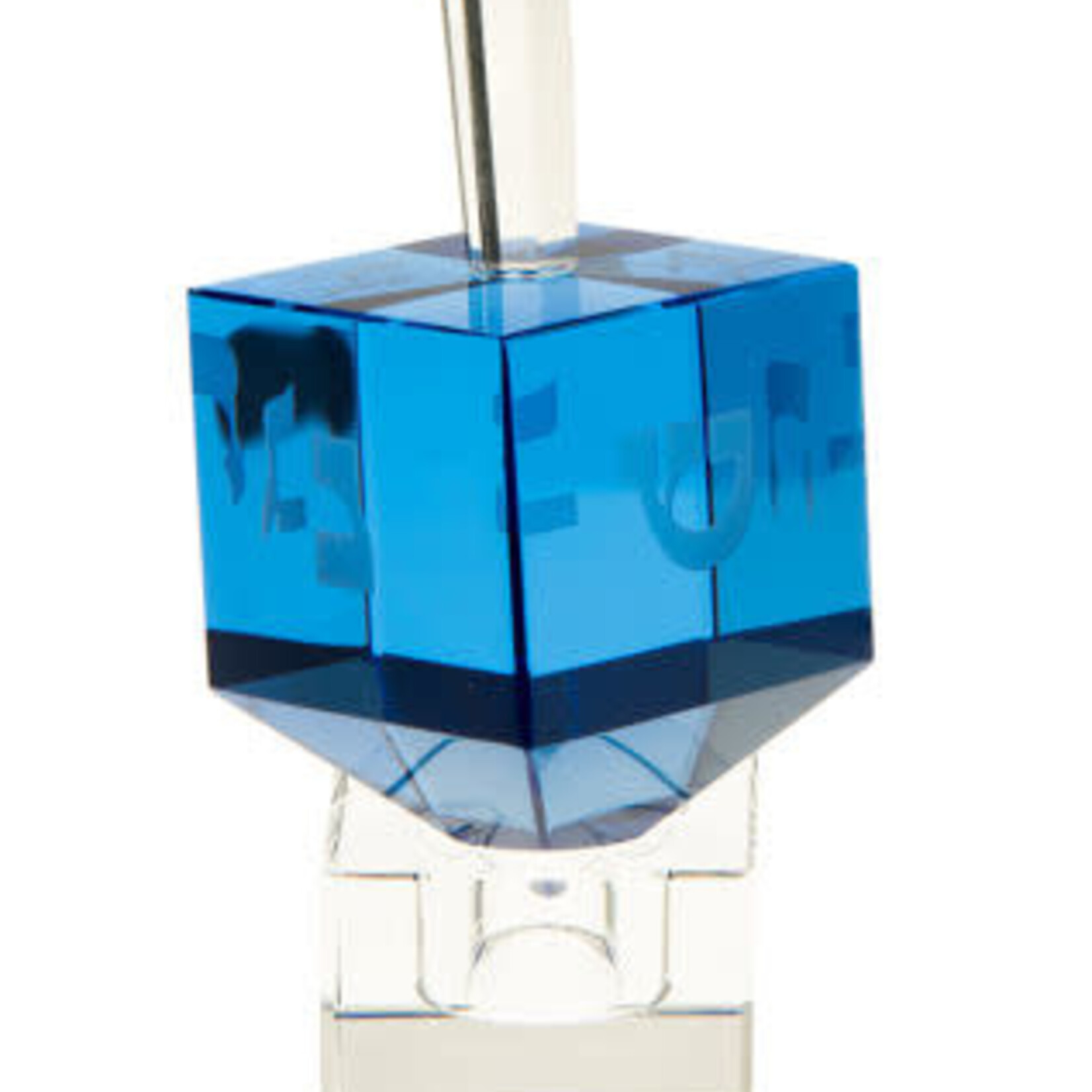 Crystal Classic Dreidel - Blue
