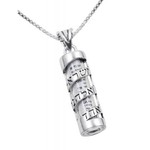 Spiral Mezuzah Pendant-Sterling Silver