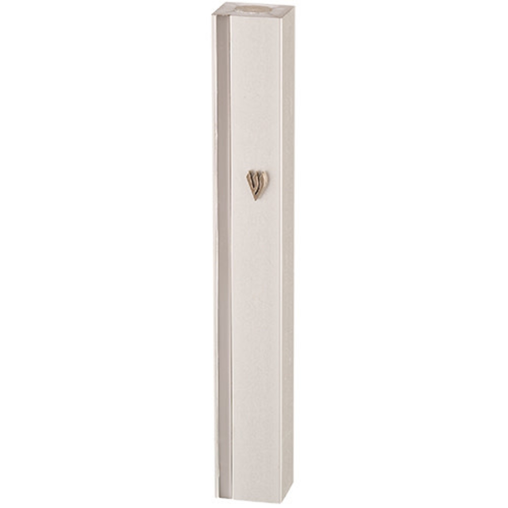 Metal Mezuzah Case Silver - 12cm