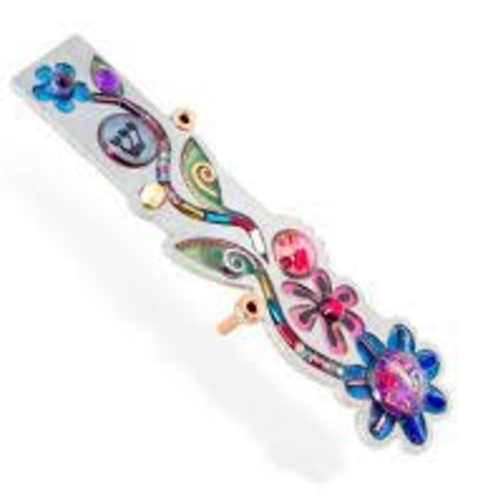 Whimsical Floral Mezuzah