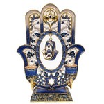 Blue Hamsa Candle Holder