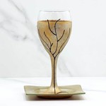 Kiddush Cup with Coaster - Gold