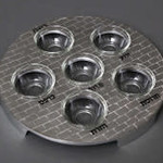 Metal Seder Tray-Silver with Dishes