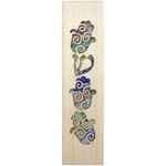 Large Laser Cut Wood Hamsa Mezuzah-Rainbow