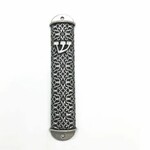 Pewter Deco Mezuzah