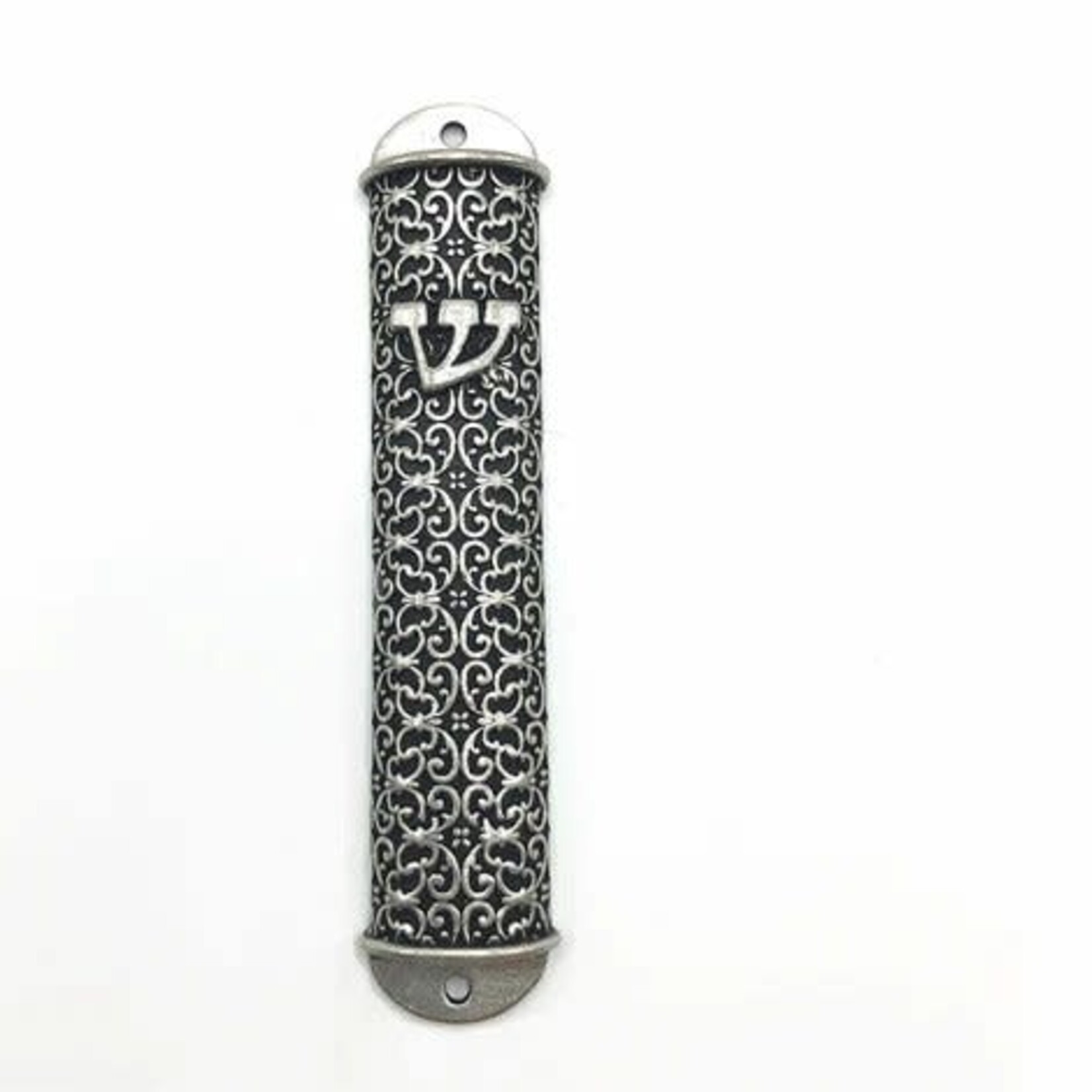 Pewter Deco Mezuzah