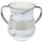 Aluminum Wash Cup - White Marble
