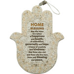 Stone Hamsa with Home Blessing