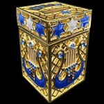 Tzedaka Box - Harp