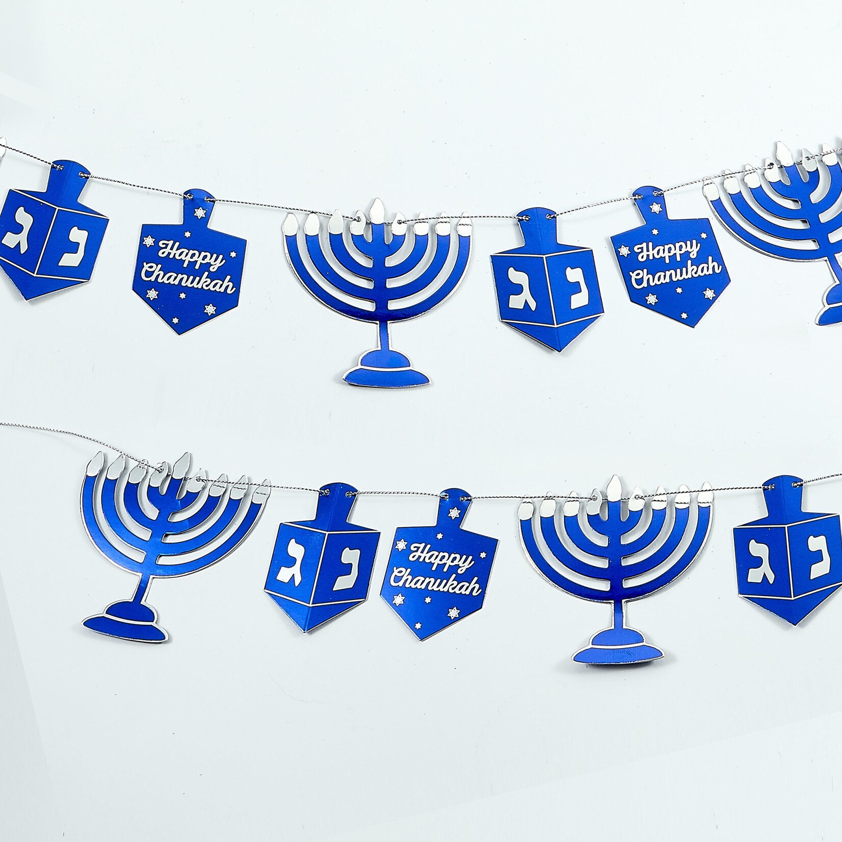 Chanukah Blue/Silver Foil Garland