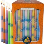 Decorated Chanukah Candles - Multi-Colored