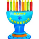 Outdoor Chanukah Blow-Up Menorah - Multicolor - 9 Feet