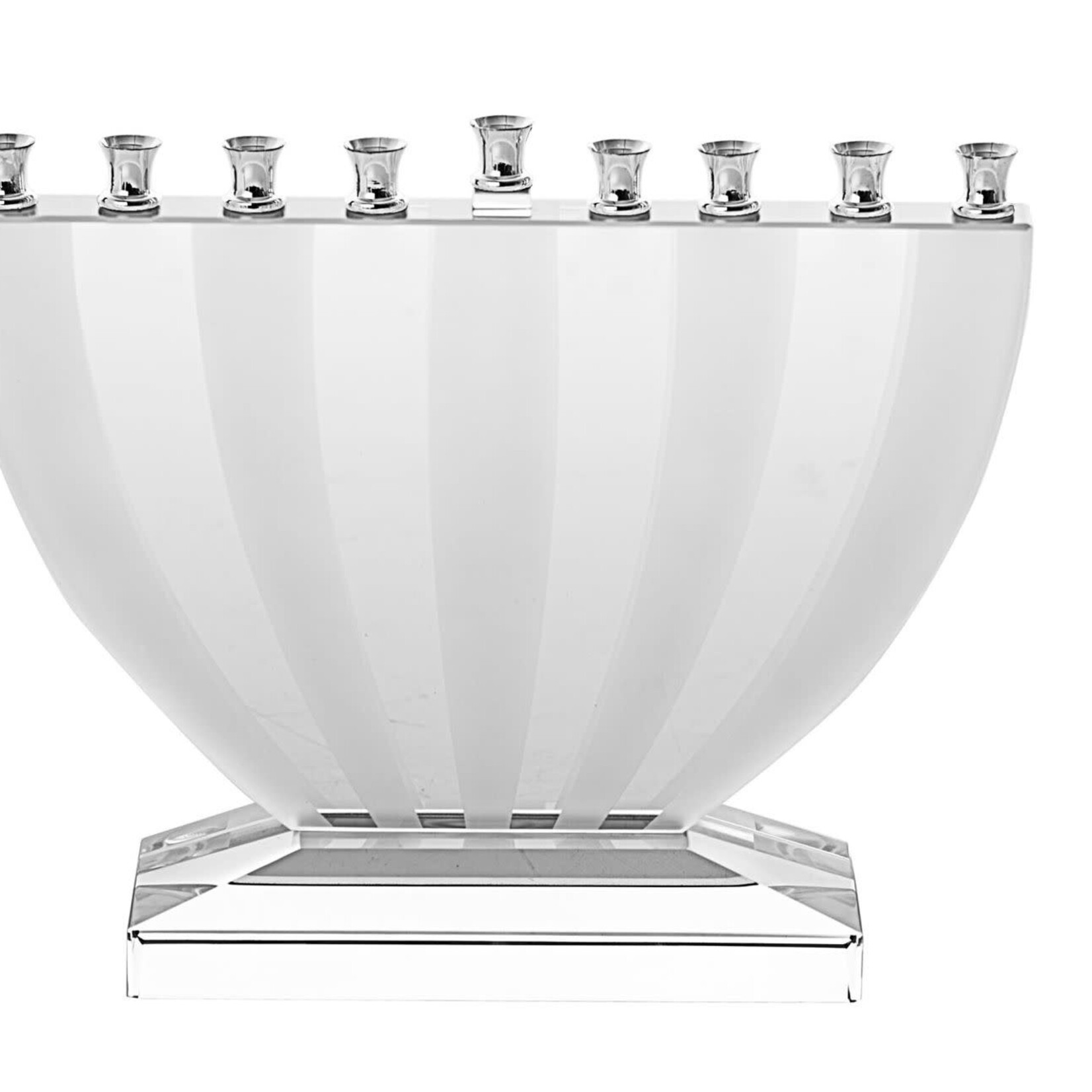 Frosted Crystal Menorah