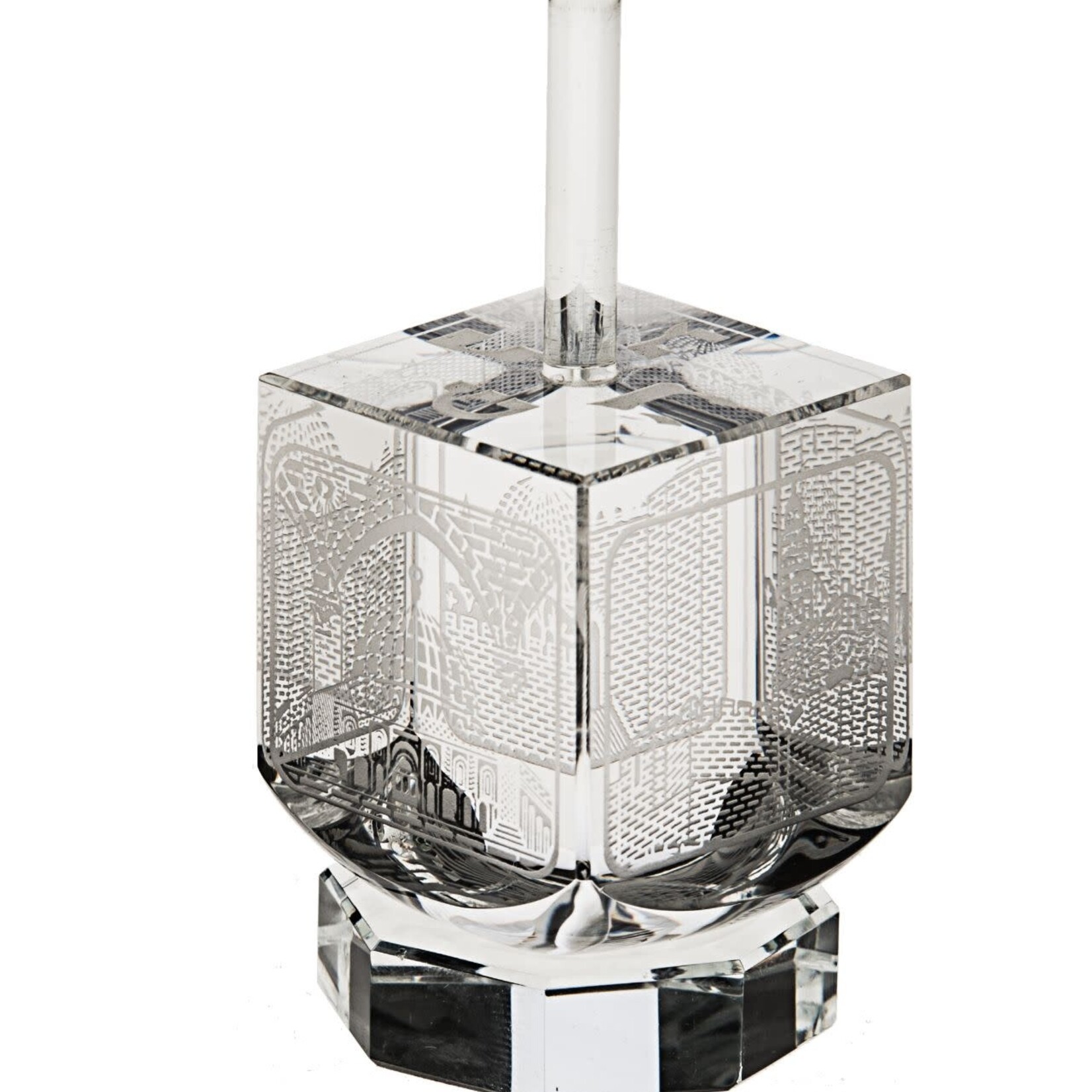 Jerusalem Dreidel - Clear